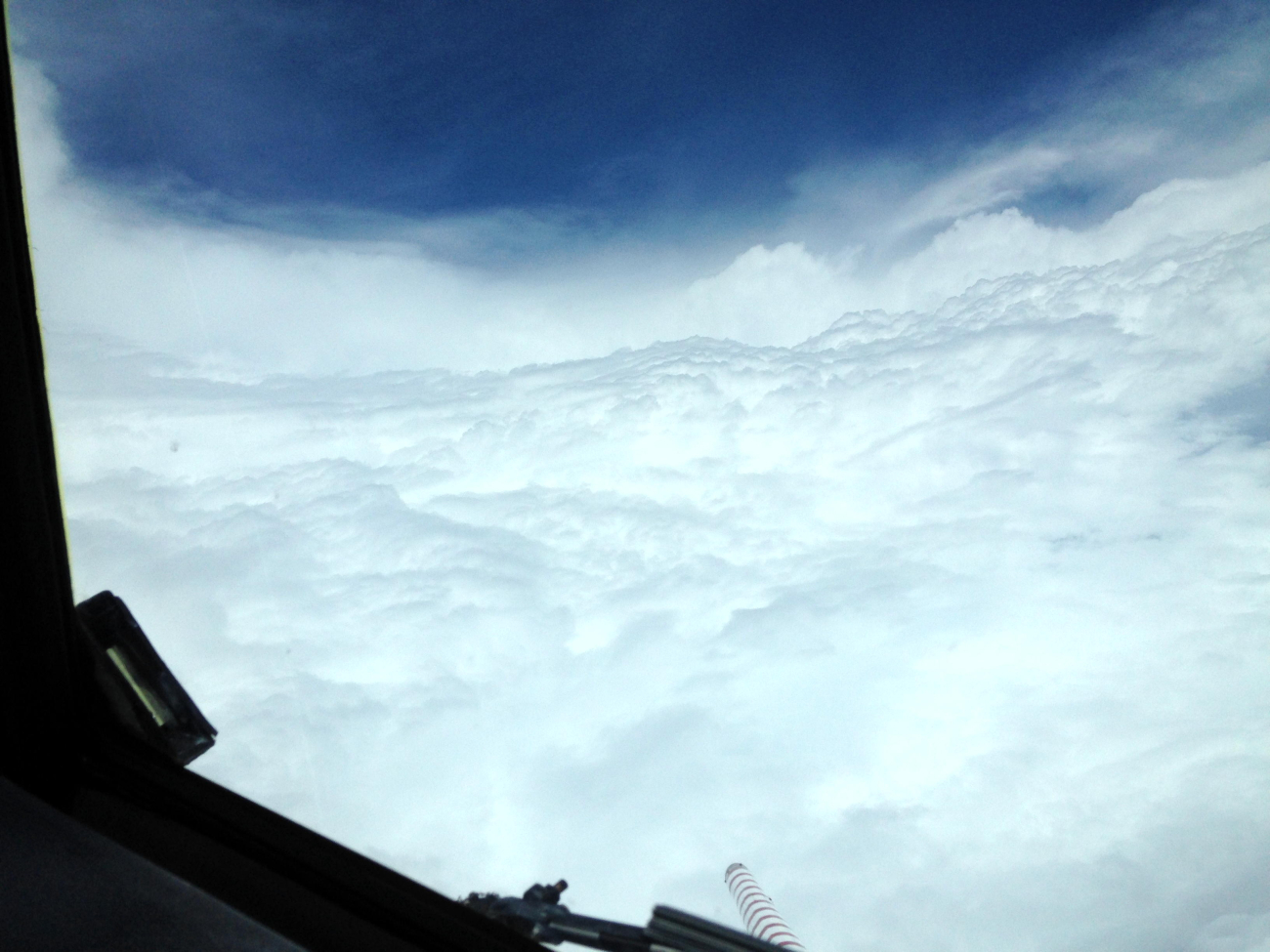 Flying in the eye of Hurricane Edouard