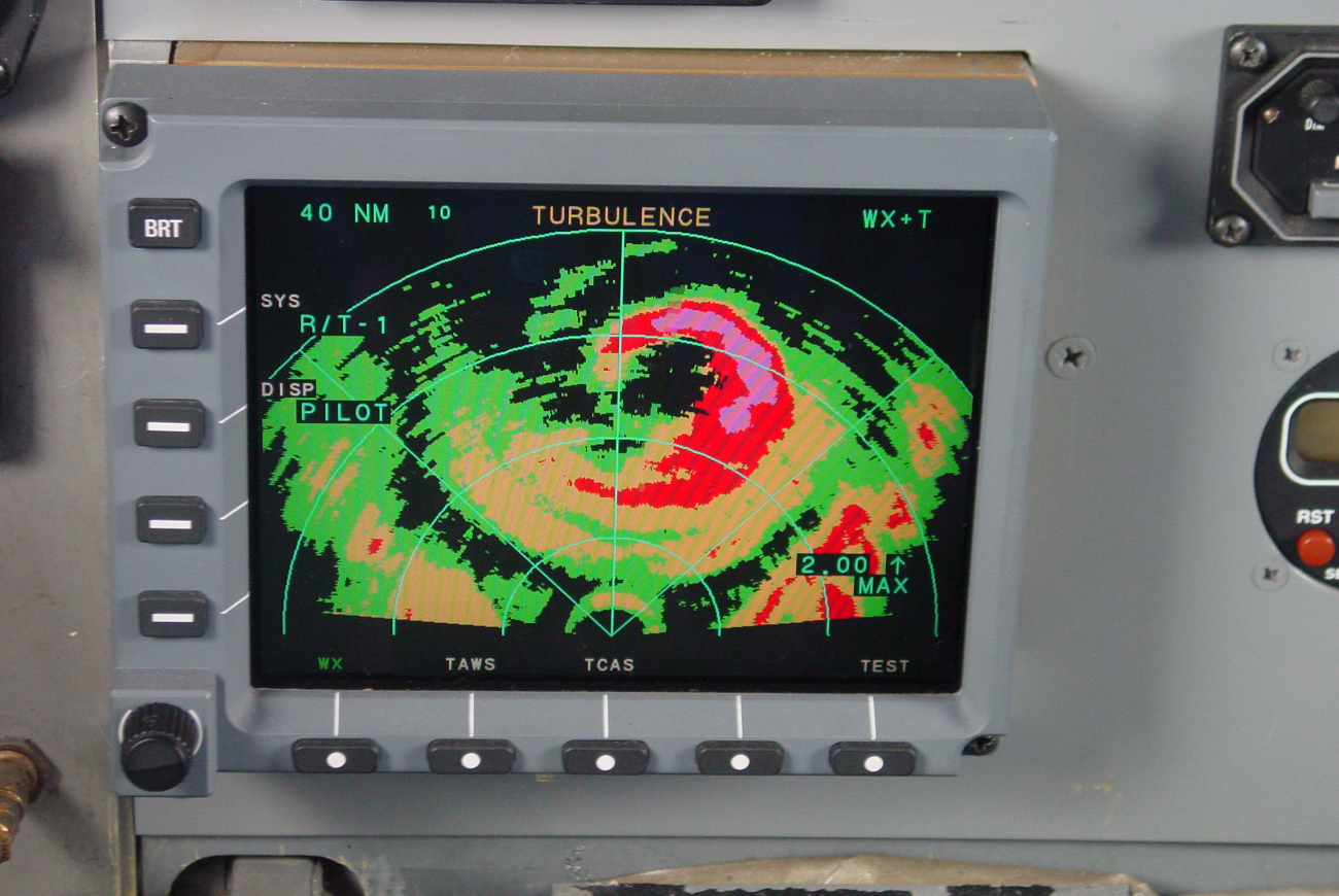 Nose radar image of Hurricane Dennis near time of Florida panhandle landfall