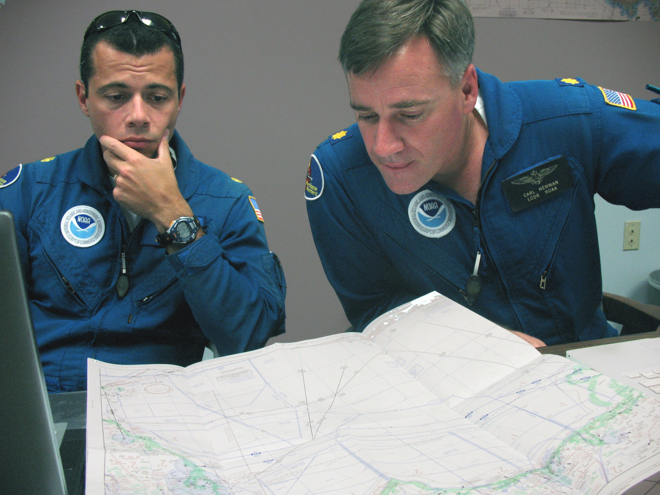 NOAA Corps officers planning mission into hurricane Ike