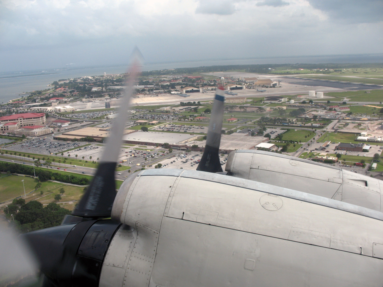 A view of MacDill Air Force Base in Tampa, home base of NOAA aircraft