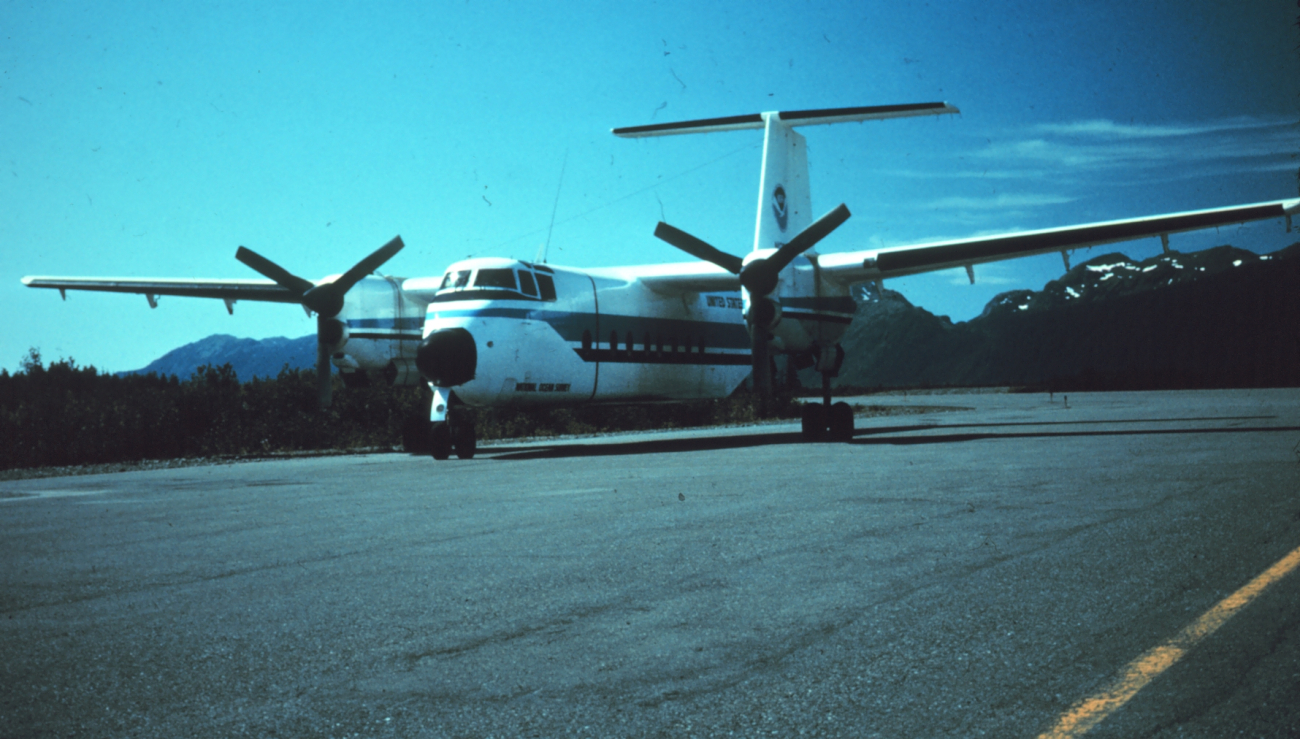 NOAA de Havilland Buffalo N13689 parked on tarmac