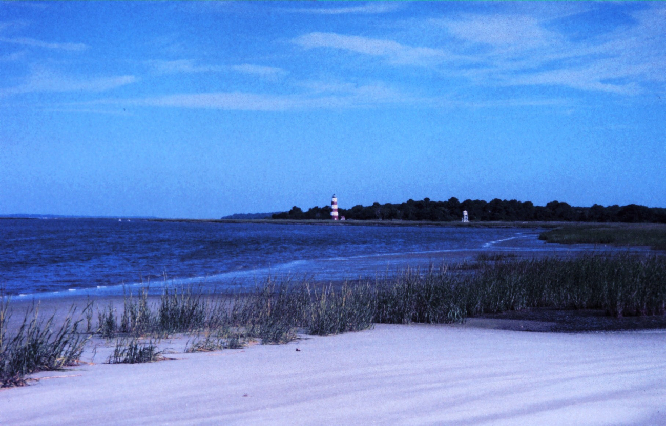 The Sapelo Island lighthouse was built in 1820 on the south end of the island