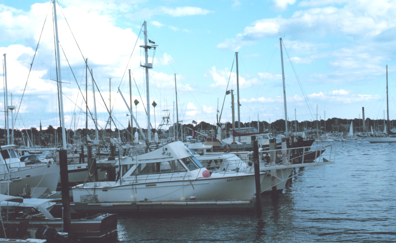 Recreational fishing boats at Newport