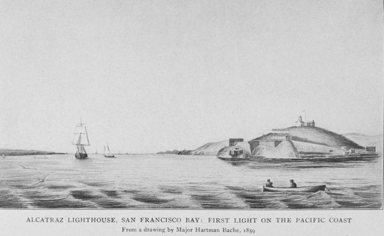 Alcatraz Lighthouse, San Francisco Bay: First Light on the PacificCoast