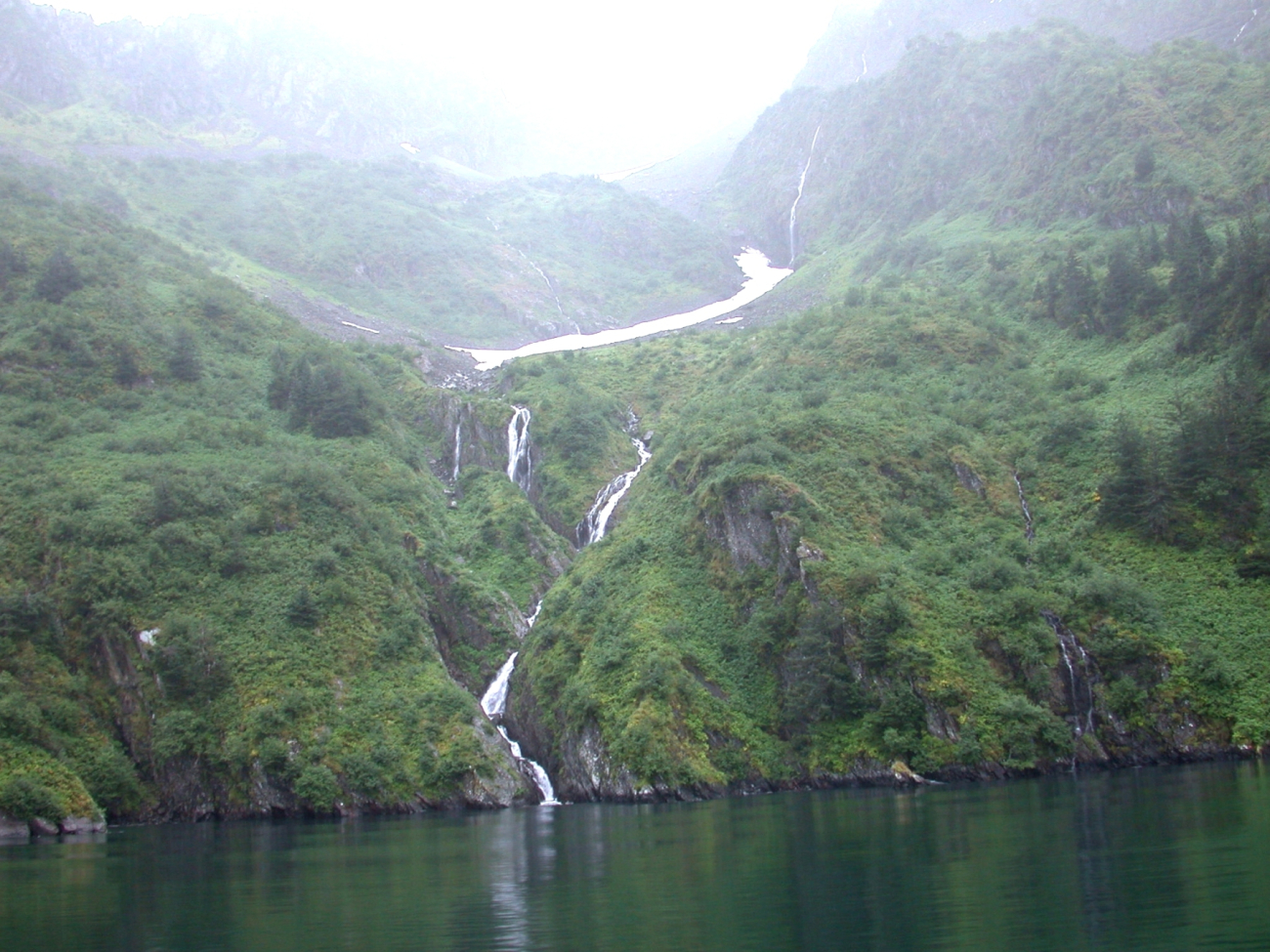 Waterfall in Kenai Fjords area
