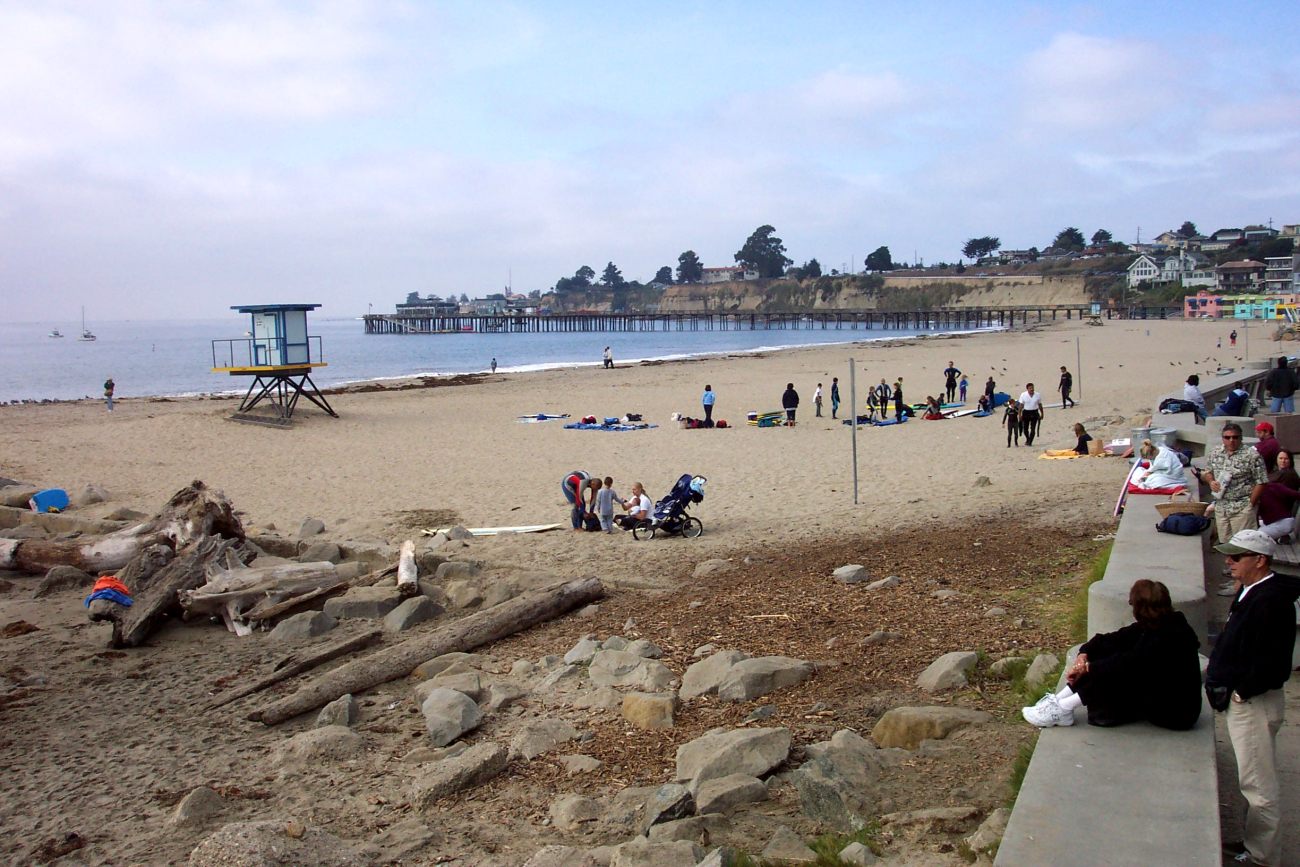 The beach at Capitola-by-the-Sea