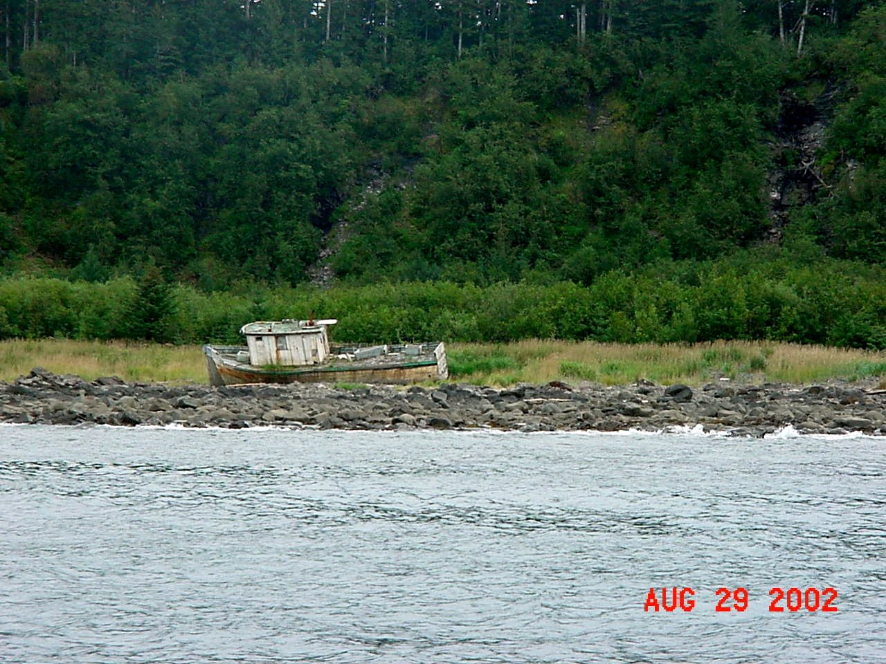 A wreck on Latouche Island, Prince William Sound