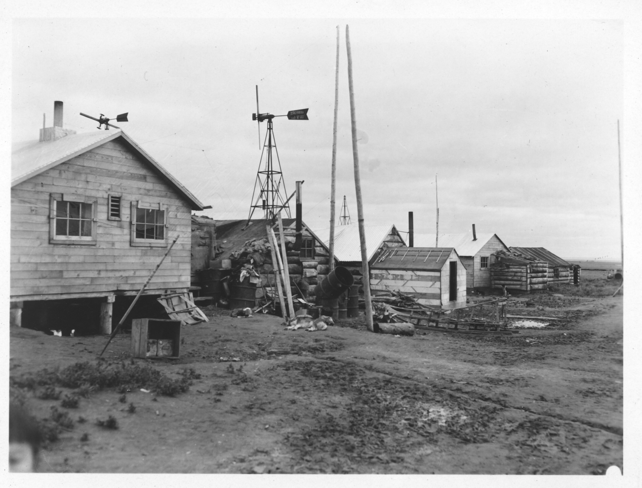 Bering Sea village scene