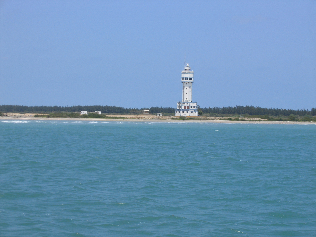 Altamira Lighthouse at entrance to Tampico Harbor