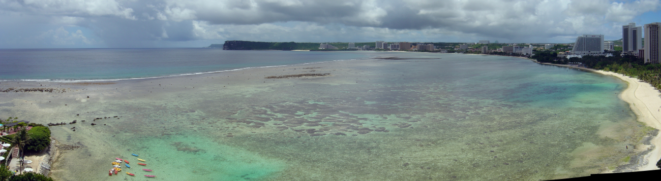 Tumon Bay mosaic, Guam coastline