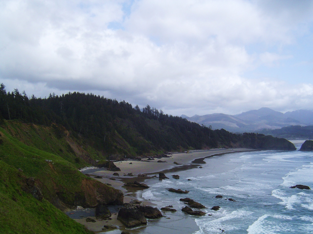 Looking south from the Tillamook Head area