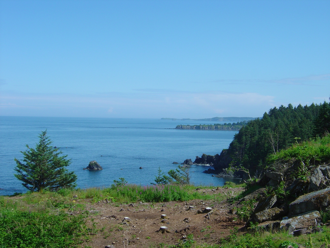A view along the Kodiak Island coast on the north end