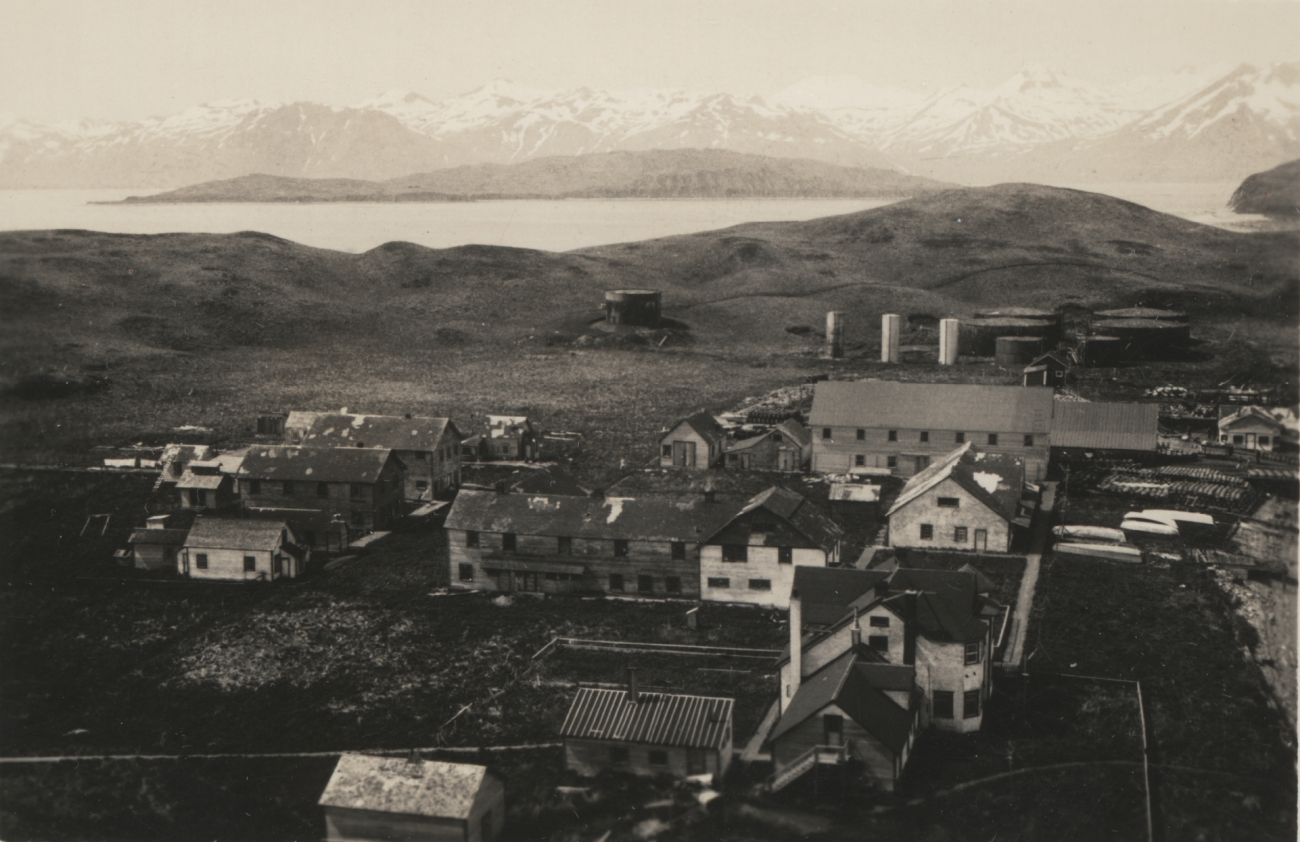 A view of the city of Dutch Harbor