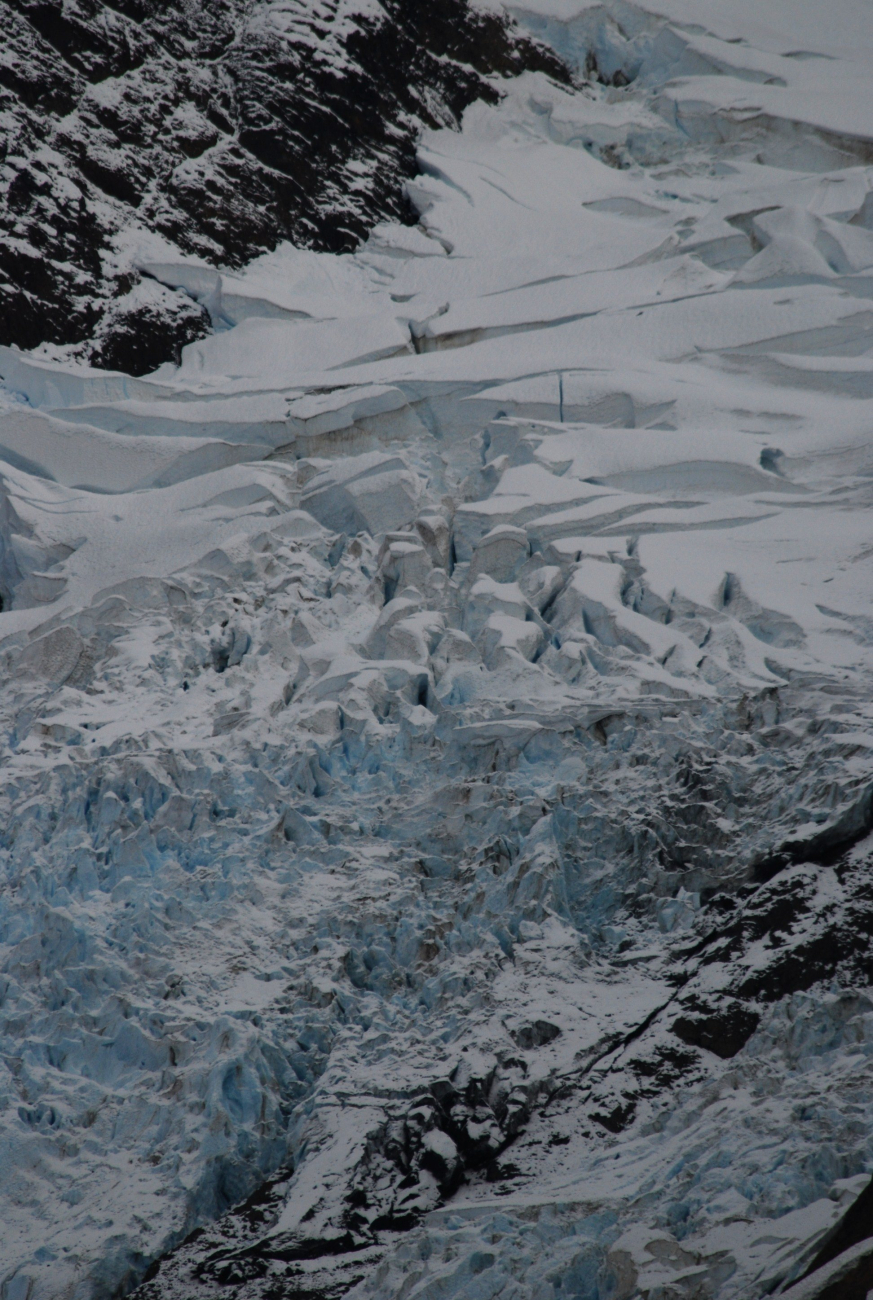 Crevasses on a glacier in Johns Hopkins Inlet