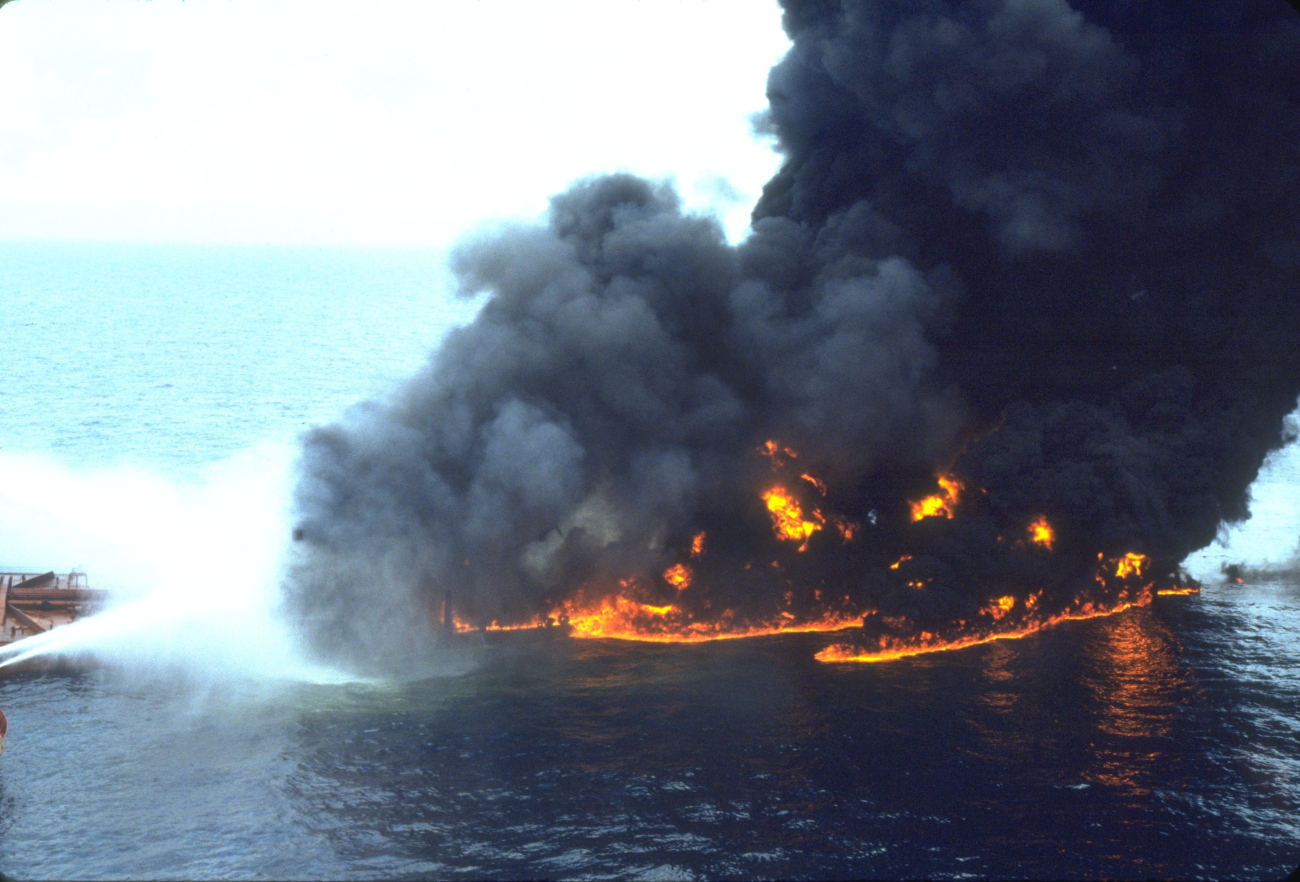 The tanker Megaborg oil spill occurred as the result of an accident duringlightering operations with a subsequent fire