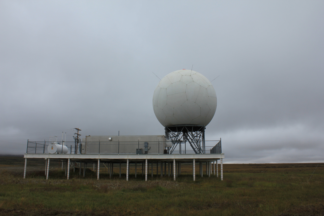 Radar installation at the Nome Airport