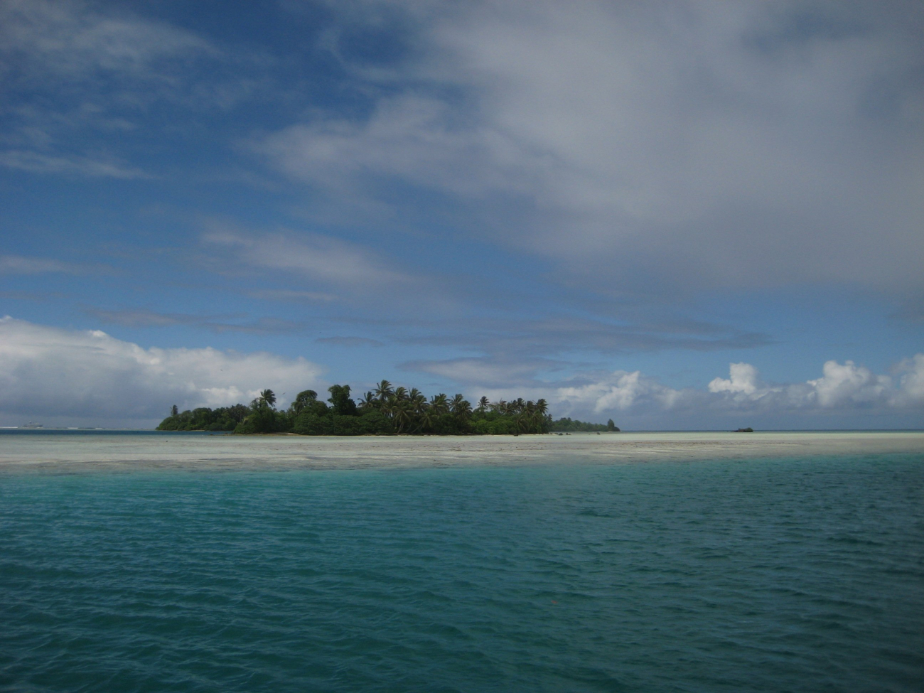 Looking over the reef to Palmyra Island