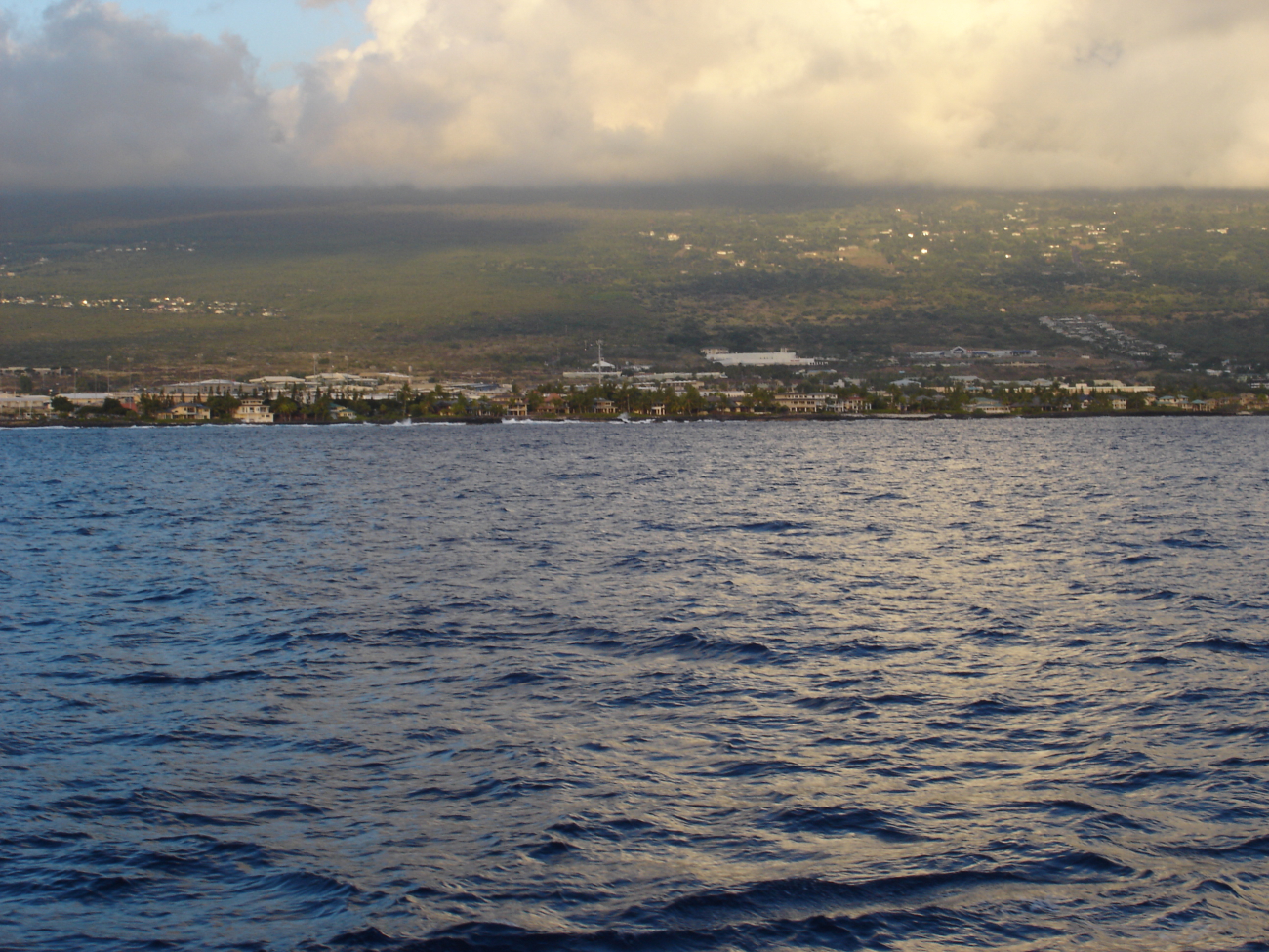 The Kona Coast of Hawaii as seen from the NOAA ship OSCAR ELTON SETTE