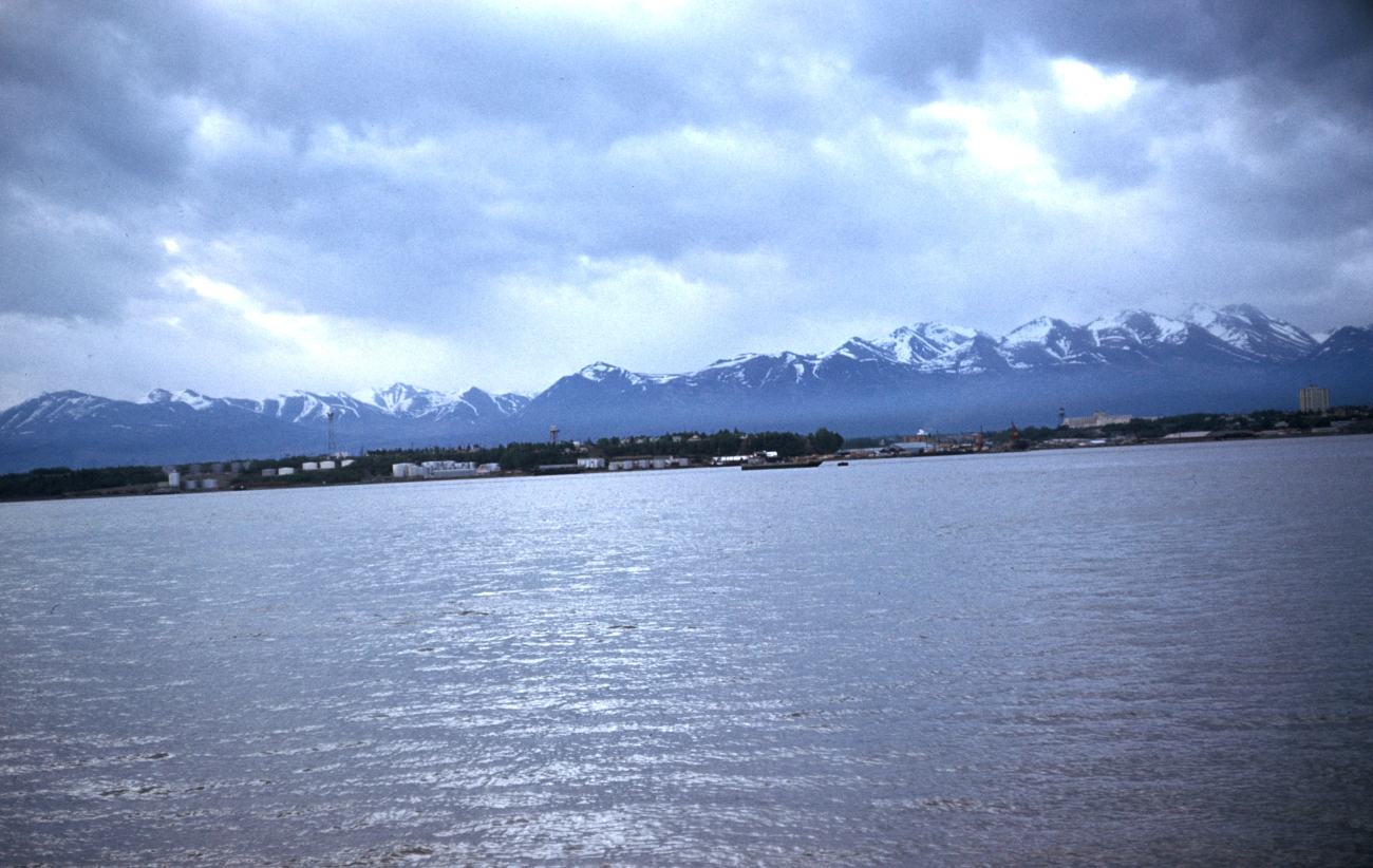 A view of Anchorage from offshore