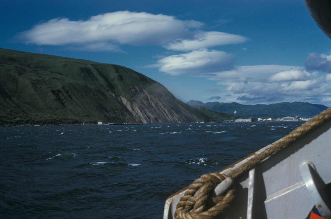 A view of the Coast Guard Air Station at Kodiak Island
