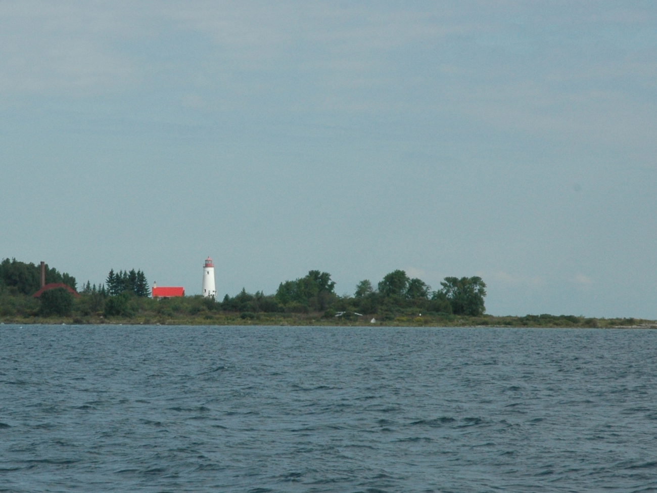 Thunder Bay Lighthouse seen in the distance