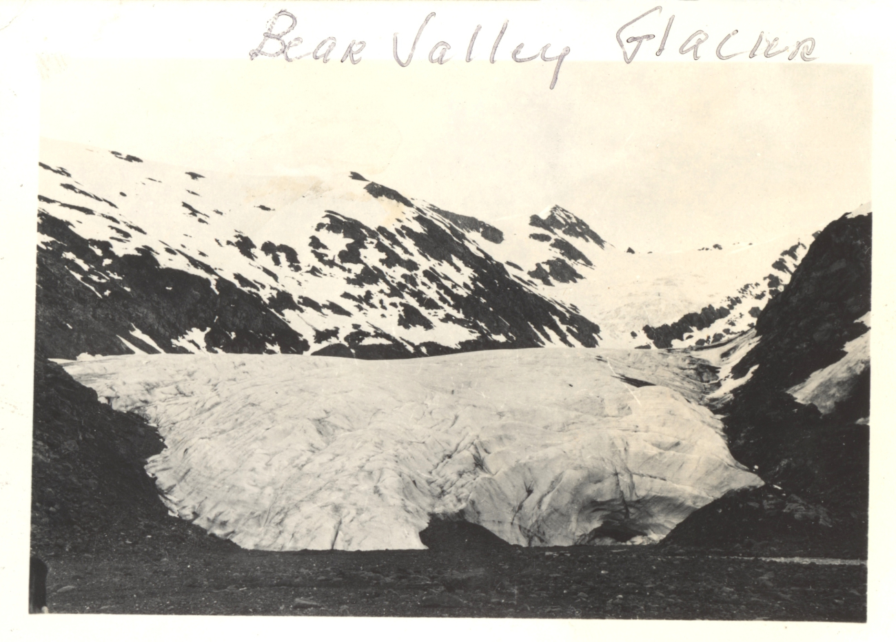 Apparently Portage Glacier which is located in Bear Valley