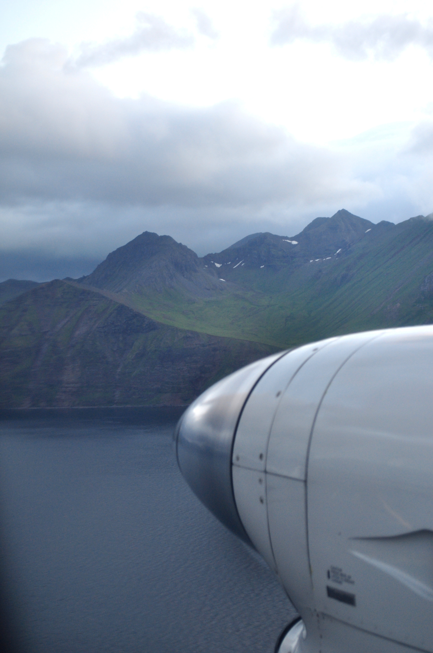 On final approach to Dutch Harbor