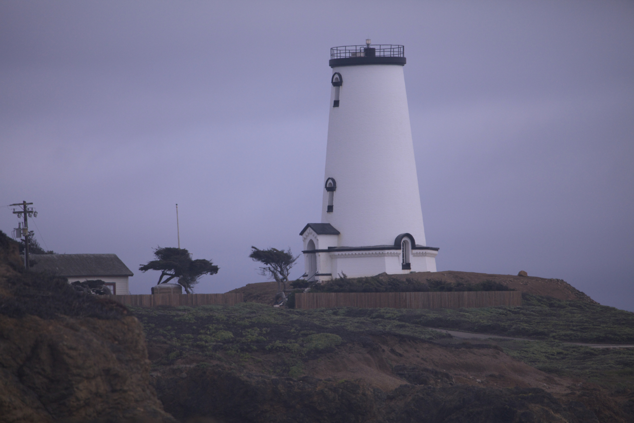The Piedras Blancas Lighthouse after restoration efforts that culminated inearly 2012