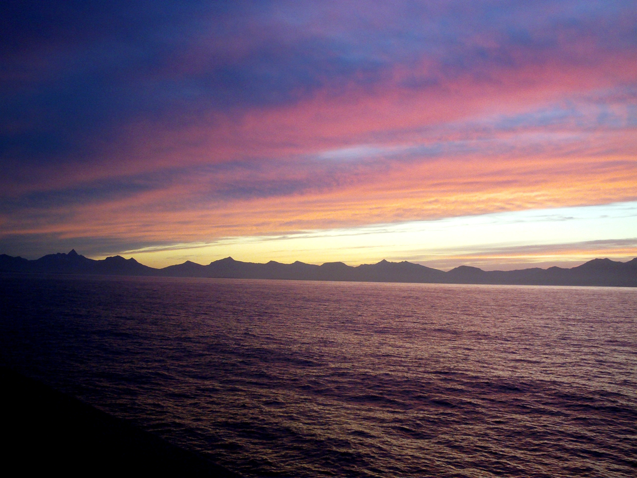 Sunset in Shelikof Strait