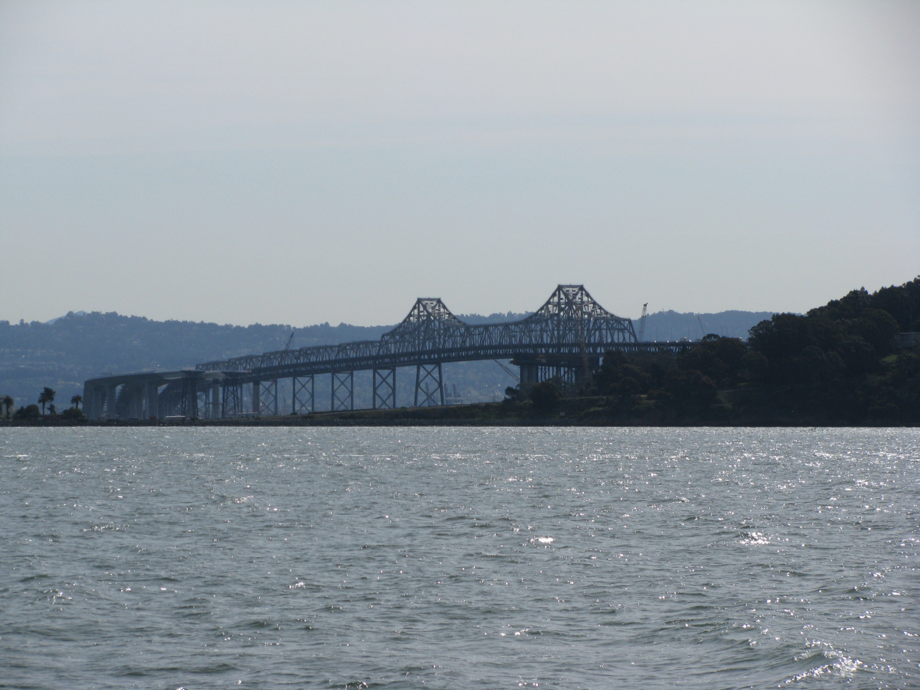 East span of the San Francisco Bay Bridge seen from the north prior tothe completion of the new East Span