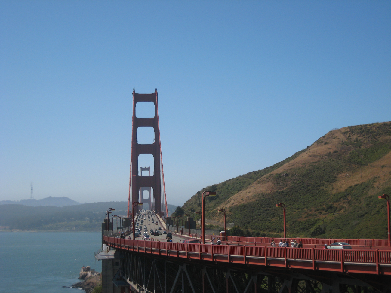 Looking south across the Golden Gate