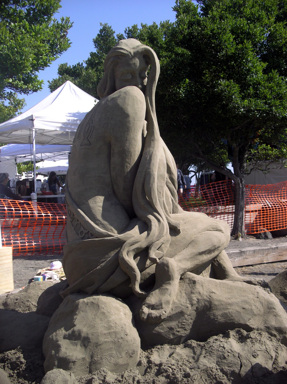Sand sculpture at annual Arts in Action festival at Port Angeles