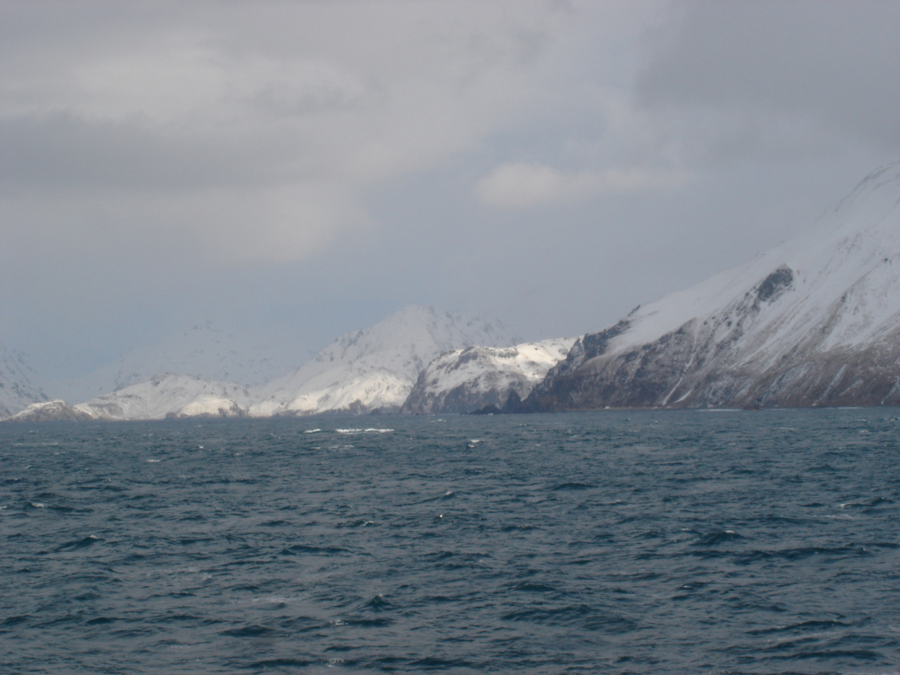 The forbidding north coast of Unalaska Island