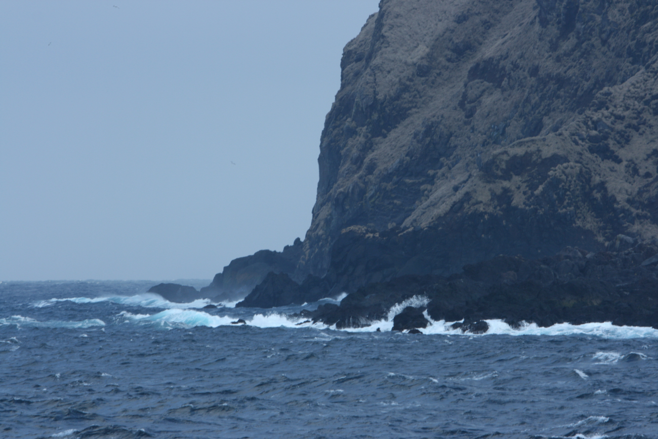 A rugged coastline in the Islands of the Four Mountains