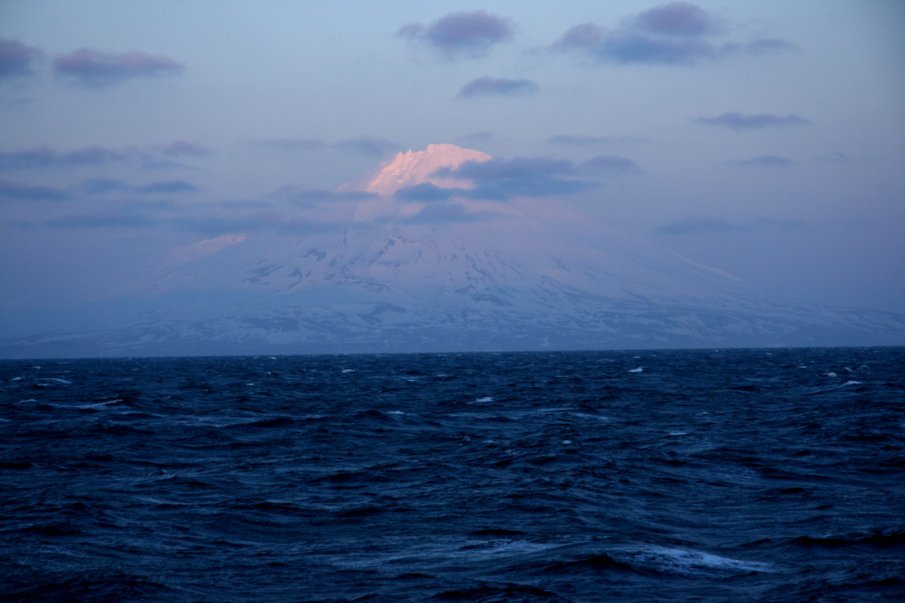 Carlisle Volcano in the Islands of the Four Mountains