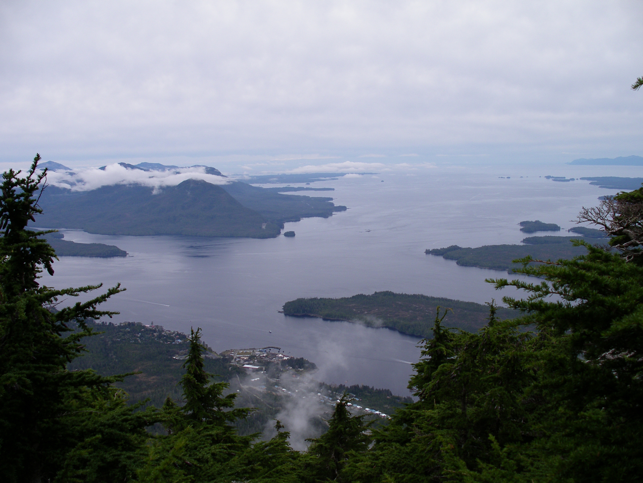 A view of Ketchikan from above