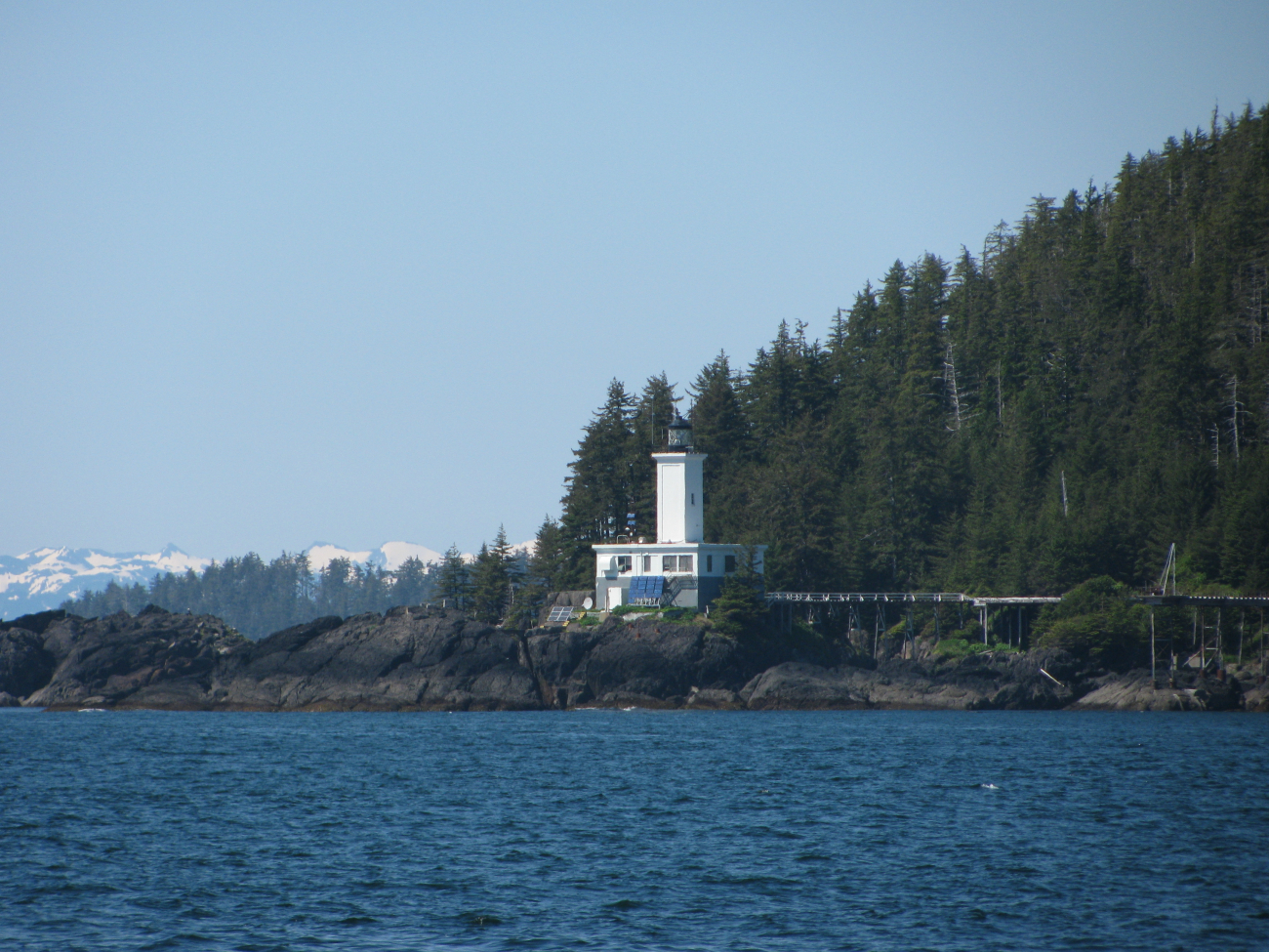 Cape Decision Lighthouse seen from offshore