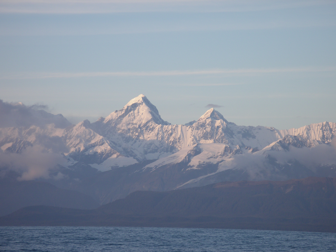 Mount Fairweather seen from the Gulf of Alaska