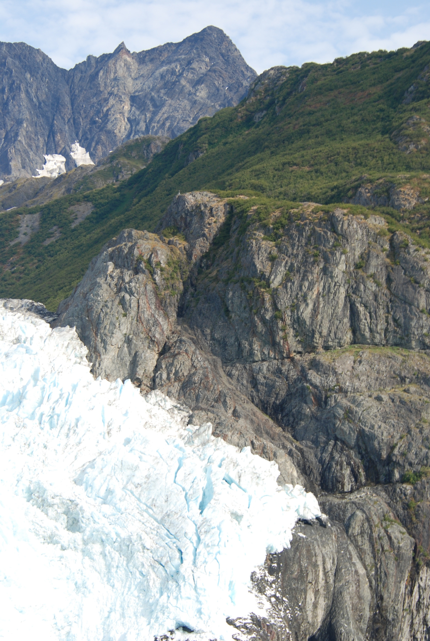 Northeast edge of Aialik Glacier terminus
