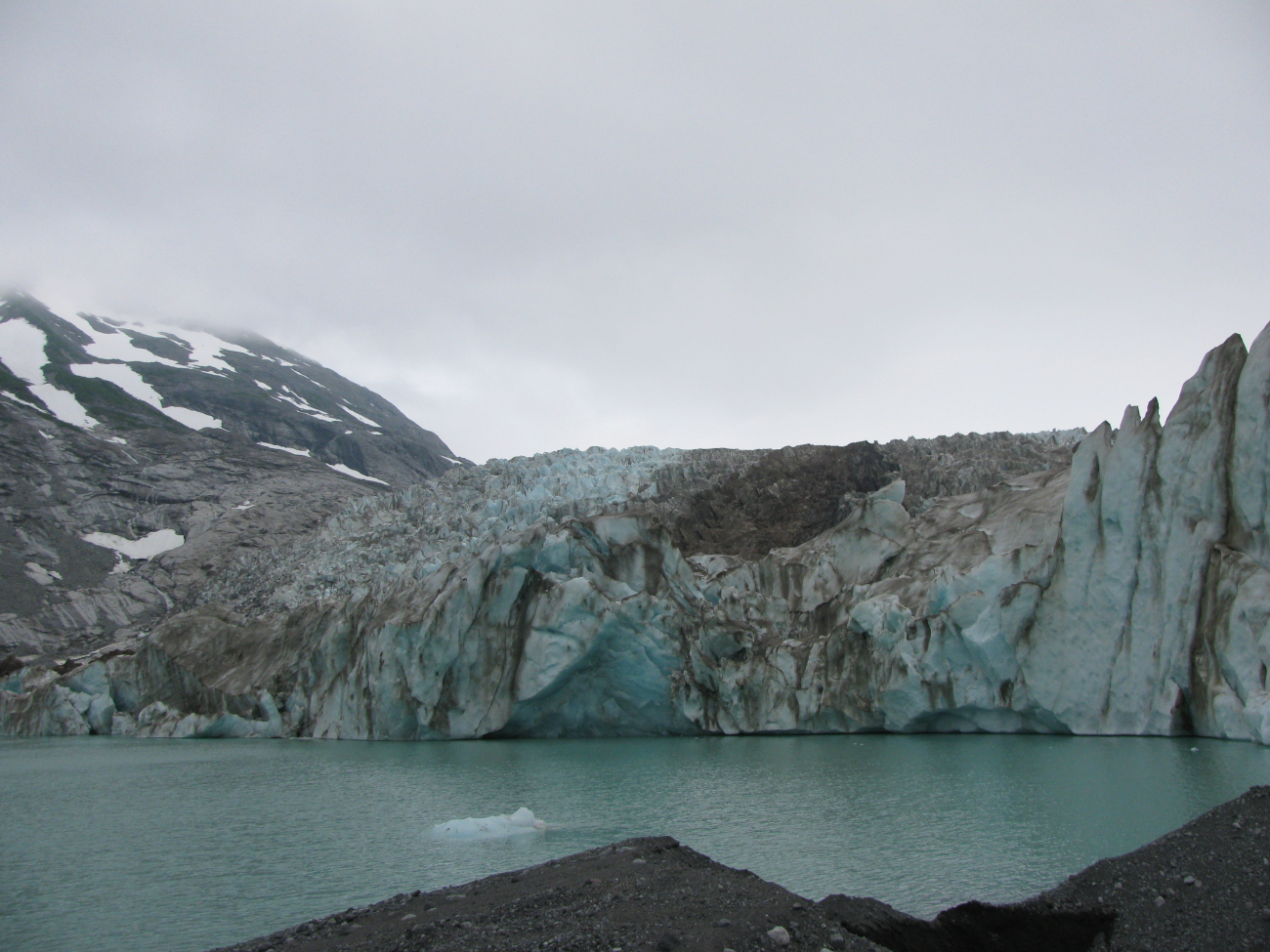 Hallo Glacier terminus on a small glacial lake across Shelikof Strait fromKodiak Island