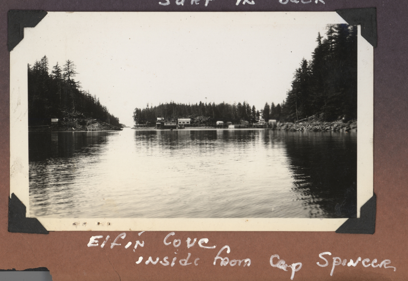 The settlement at Elfin Cove, just inside Cape Spencer