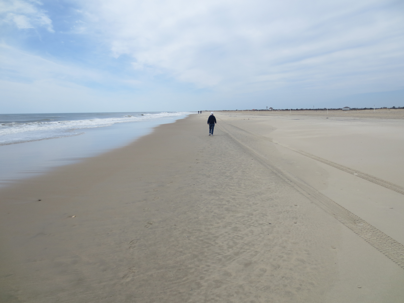 Walking to the south end of Assateague Island