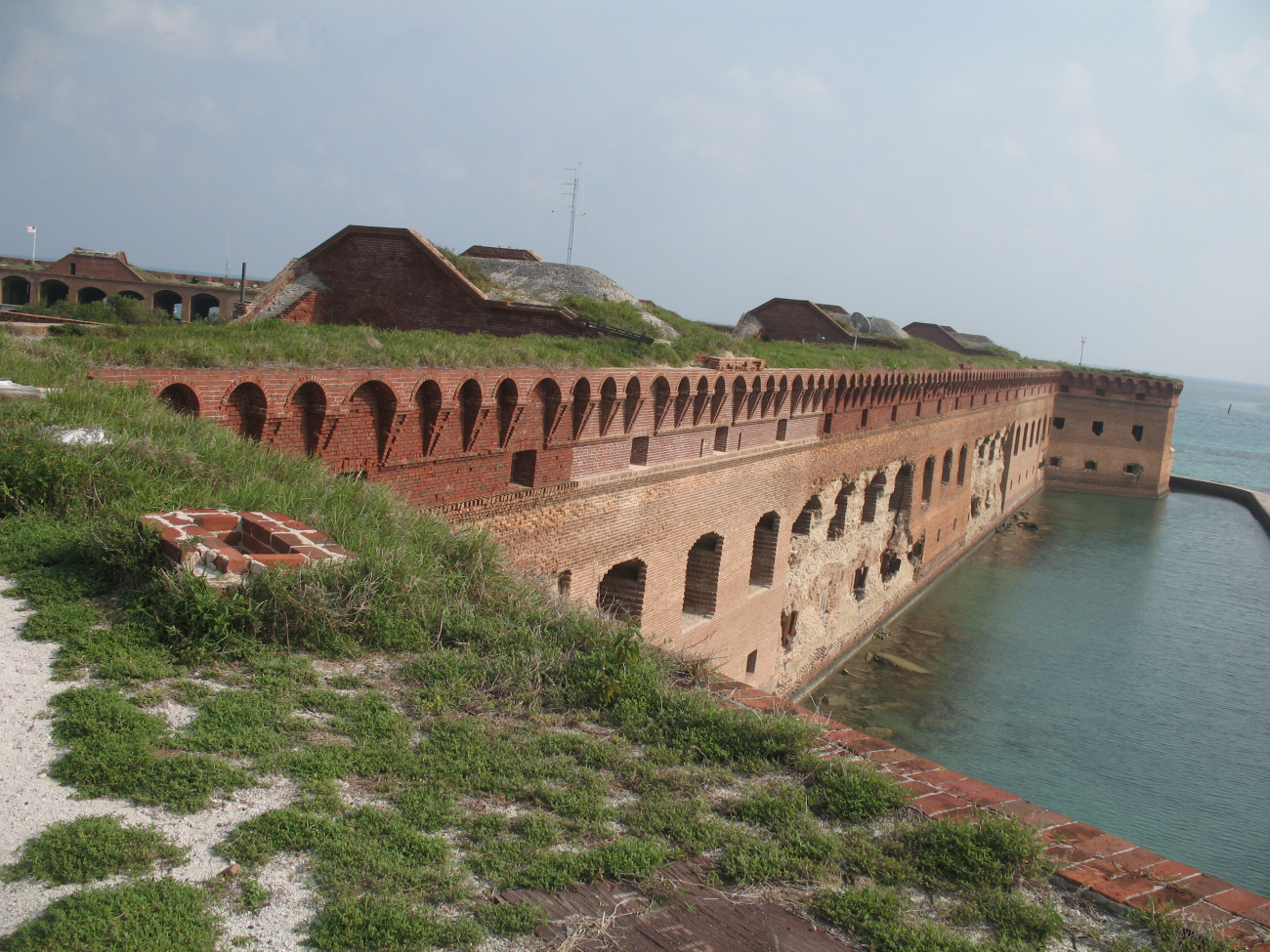 An outer wall of Fort Jefferson