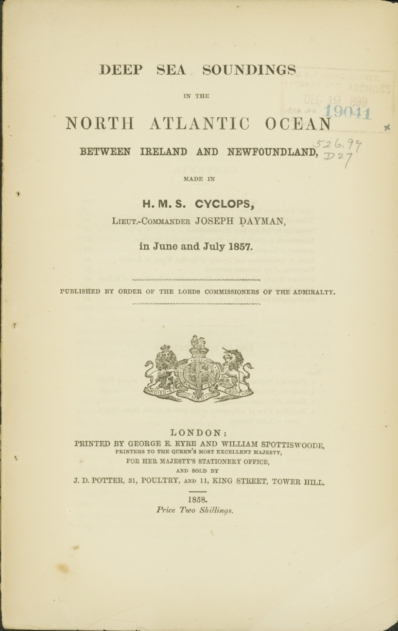 Cover to the publication by Lt