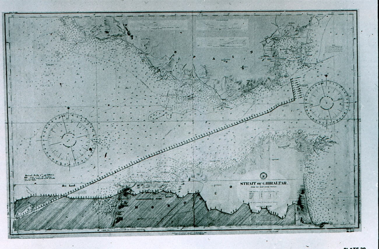 Map showing the route and profile of soundings obtained by the USS STEWART in1922