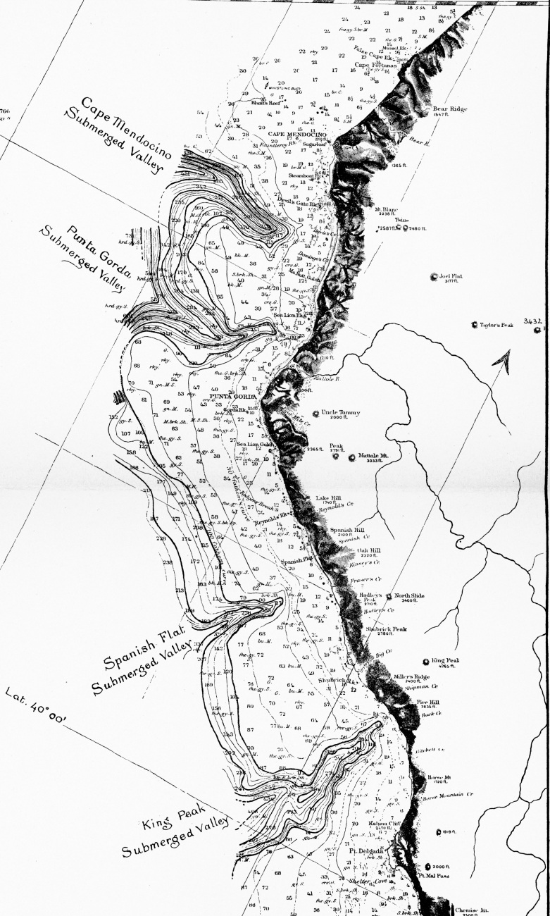 Hueneme Canyon as published by George Davidson in 1897