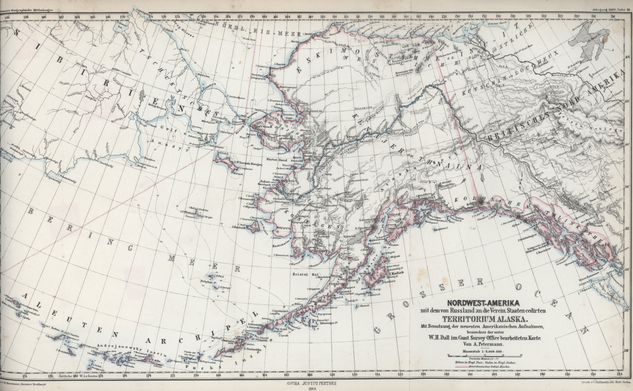 Map of the Northwest Coast of North America produced by William H
