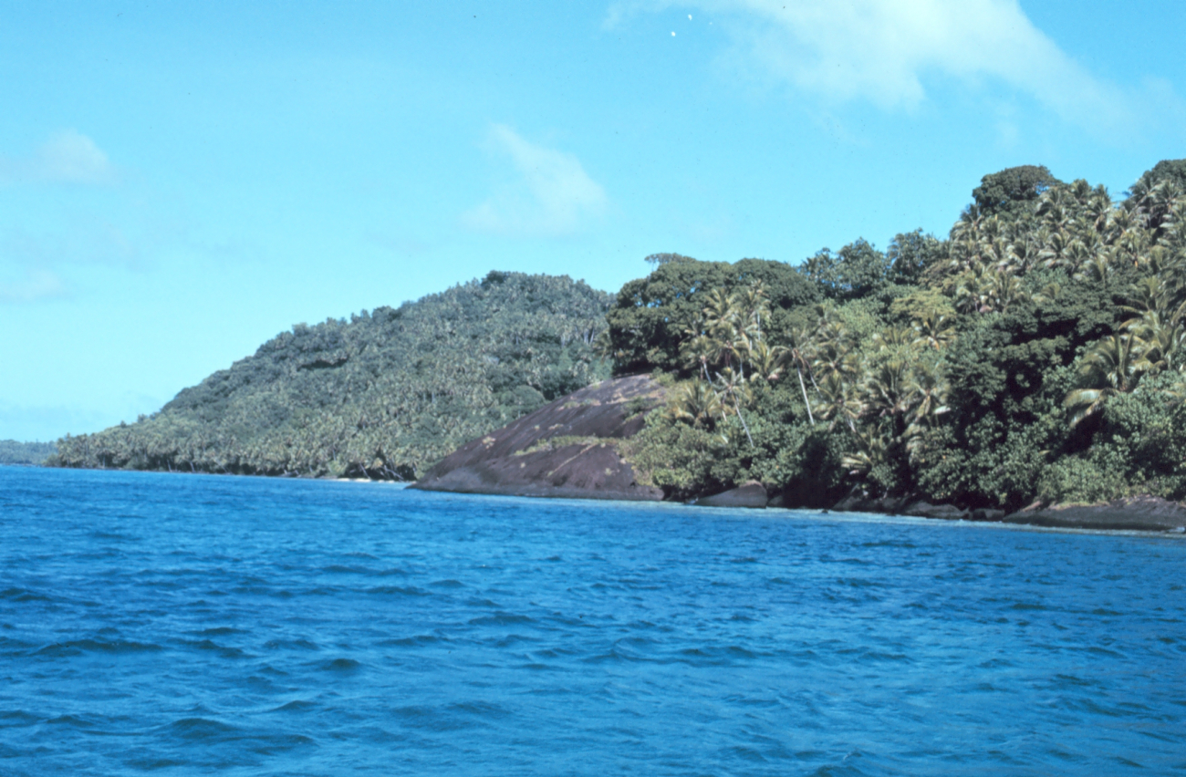 Volcanic high island in Truk Lagoon