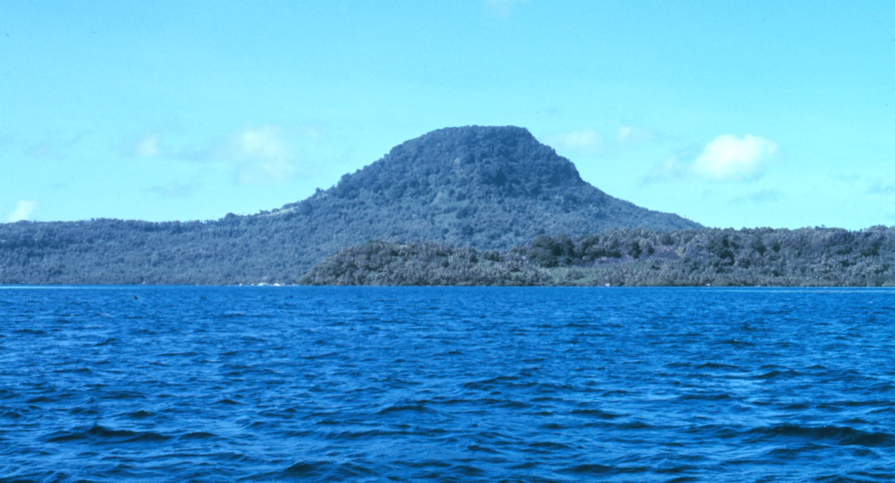 High volcanic island in Truk Lagoon