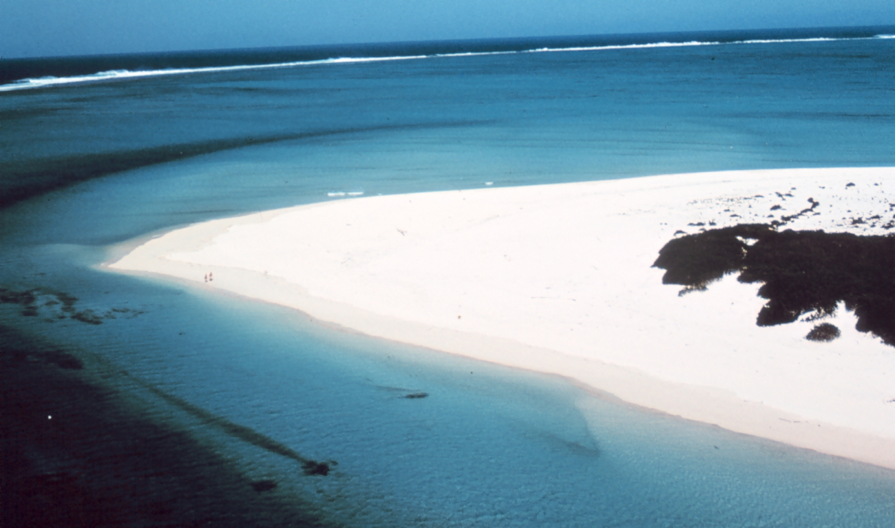 Aerial view of Midway Island